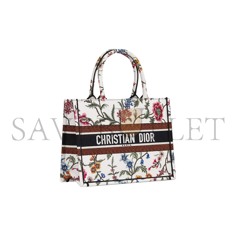 DIOR CANVAS EMBROIDERED MEDIUM BOOK TOTE M1296ZEAU-M933 (36*27*16.5cm) 